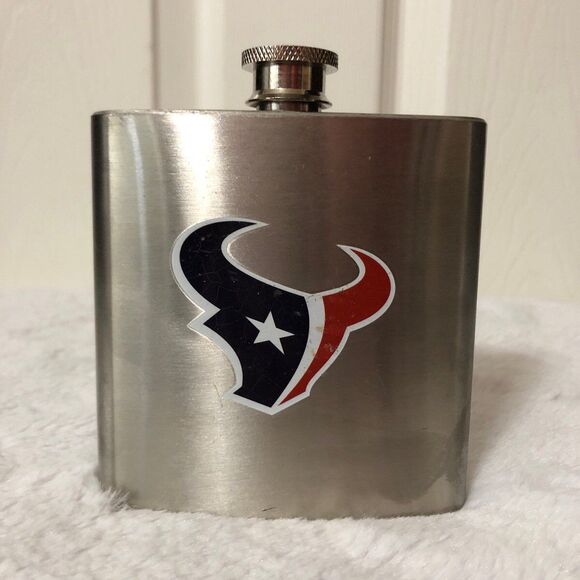Flask Houston Texans Football 6-ounce Stainless Steel - Picture 1 of 5
